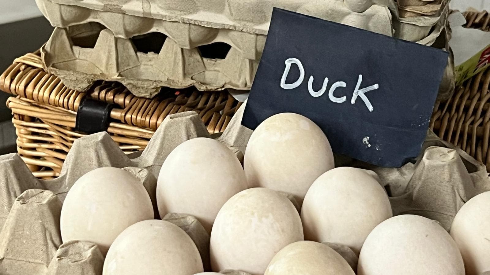 Fresh duck eggs from Cropwell Farm